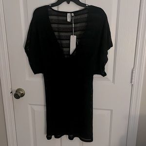 In Gear Swim Cover Up size L. Black Mesh.